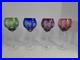 Ajka Marsala Wine Hock Glasses Crystal Clear Bohemia Hungary Set Of 4