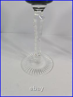 Ajka Marsala Wine Hock Glasses Crystal Clear Bohemia Hungary Set Of 4