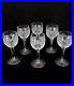 Antique ABCC Chantilly heavy cut crystal wine glasses 6.25 inches SET OF SIX