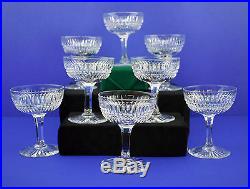 Antique ABP Pairpoint Cut Leaded Crystal Sherbet / Champagne Glasses Set of 8