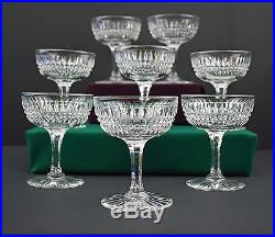 Antique ABP Pairpoint Cut Leaded Crystal Sherbet / Champagne Glasses Set of 8