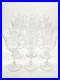 Antique Art Deco Libbey Rock Sharpe Crystal Talbot Wine Glasses Set/12 1930s EUC