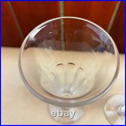 Antique Champagne Wine Cut Flute Glass 19th century Polished Pontil Crystal
