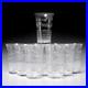Antique Cut Crystal Small Tumblers Set of 10 Grape Garland Motif Unsigned 3.75h