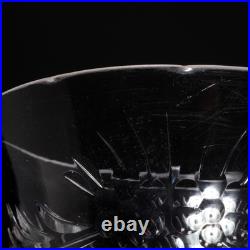 Antique Cut Crystal Small Tumblers Set of 10 Grape Garland Motif Unsigned 3.75h