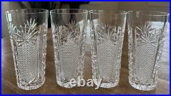 Antique Cut Glass Highball Glasses Set Of 4 Antique Cut Glass Highball Glasses Set Of 4