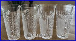 Antique Cut Glass Highball Glasses Set Of 4 Antique Cut Glass Highball Glasses Set Of 4