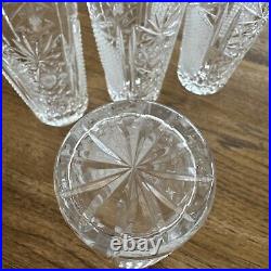 Antique Cut Glass Highball Glasses Set Of 4 Antique Cut Glass Highball Glasses Set Of 4