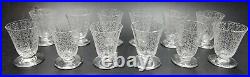 Antique French Baccarat Crystal Michelangelo 72 Pieces Glassware Set for 12