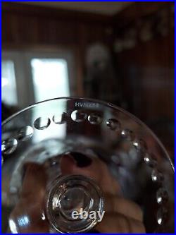 Antique HAWKES crystal wine, coupe, aperitif glasses Sheraton border set 12