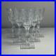 Antique Hawkes Gravic Fruit Goblets Square Base Cut Crystal set of 6