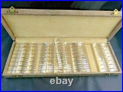Antique Vintage Cristal Crystal Knife Rests Set 12 w Box 24% PBO Lead