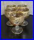 Arte Italica Vetro Gold Baroque Goblet Glasses. Set Of 6 Excellent Condition
