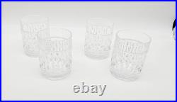 Aston Set of 4 Ralph Lauren Crystal Old Fashioned Cocktail Glasses 8 oz Tumblers