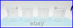 Aston Set of 4 Ralph Lauren Crystal Old Fashioned Cocktail Glasses 8 oz Tumblers