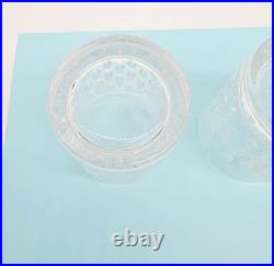 Aston Set of 4 Ralph Lauren Crystal Old Fashioned Cocktail Glasses 8 oz Tumblers