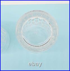 Aston Set of 4 Ralph Lauren Crystal Old Fashioned Cocktail Glasses 8 oz Tumblers