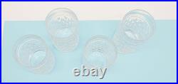 Aston Set of 4 Ralph Lauren Crystal Old Fashioned Cocktail Glasses 8 oz Tumblers