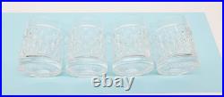 Aston Set of 4 Ralph Lauren Crystal Old Fashioned Cocktail Glasses 8 oz Tumblers