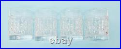 Aston Set of 4 Ralph Lauren Crystal Old Fashioned Cocktail Glasses 8 oz Tumblers