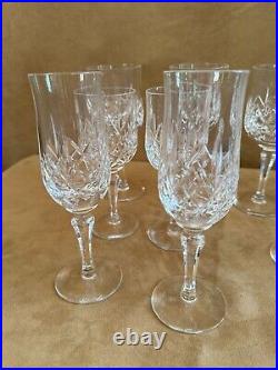 Atlantis Moselle Wine Cut Lead Crystal Goblets & Flutes set of 12 pc champagne