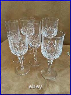 Atlantis Moselle Wine Cut Lead Crystal Goblets & Flutes set of 12 pc champagne