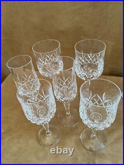 Atlantis Moselle Wine Cut Lead Crystal Goblets & Flutes set of 12 pc champagne