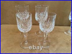 Atlantis Moselle Wine Cut Lead Crystal Goblets & Flutes set of 12 pc champagne