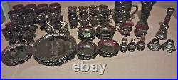 Avon 1876 Cape Cod Ruby Red Crystal Collection Lot 50 Pieces