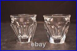 BACCARAT CRYSTAL HARCOURT CAFE SET #2805283 ESPRESSO Glasses Tumblers SET of 2