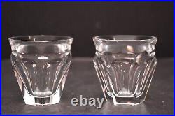 BACCARAT CRYSTAL HARCOURT CAFE SET #2805283 ESPRESSO Glasses Tumblers SET of 2