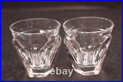 BACCARAT CRYSTAL HARCOURT CAFE SET #2805283 ESPRESSO Glasses Tumblers SET of 2