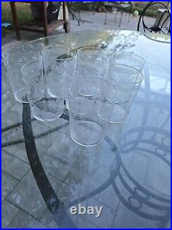 BACCARAT Crystal Beverage Glasses 1870's Victorian Set Of 8