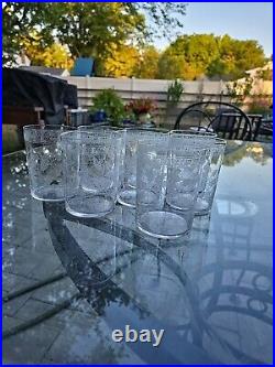 BACCARAT Crystal Beverage Glasses 1870's Victorian Set Of 8