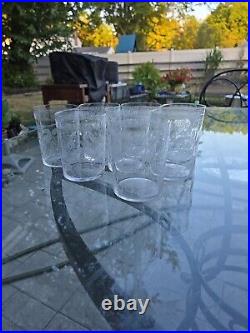 BACCARAT Crystal Beverage Glasses 1870's Victorian Set Of 8