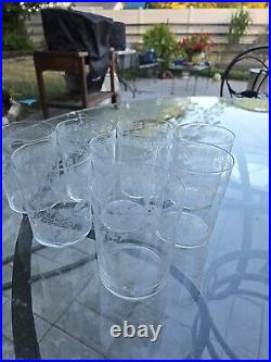 BACCARAT Crystal Beverage Glasses 1870's Victorian Set Of 8