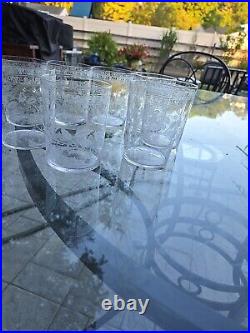 BACCARAT Crystal Beverage Glasses 1870's Victorian Set Of 8