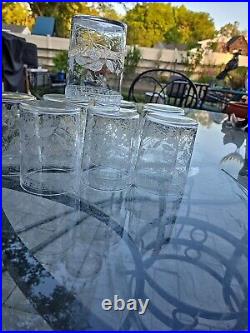 BACCARAT Crystal Beverage Glasses 1870's Victorian Set Of 8