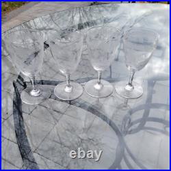 BACCARAT Crystal Cocktail Liqueur Glasses 1870's Victorian Set Of 4 Rare