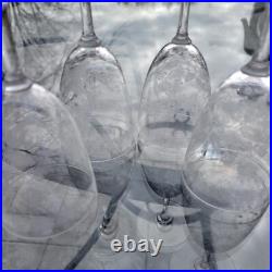 BACCARAT Crystal Cocktail Liqueur Glasses 1870's Victorian Set Of 4 Rare