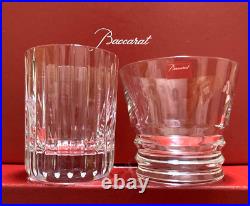 BACCARAT Crystal Harmonie Tumbler 3.8in & Vega Rocks Glass 3.4in Set Glassware