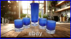 BLOCK STOCKHOLM 5-Piece Beverage Set withOld Fashioned Glasses withAir Bubble Bas