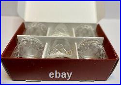 BRISTOL Bohemian Set 6 Crystal Glass Tumbler Gobelet Becher Czechoslovakia VTG