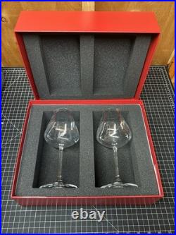 Baccarat Château Red Wine Crystal Glasses Set of 2 2611151 with Original Box