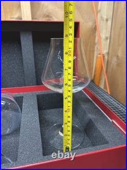 Baccarat Château Red Wine Crystal Glasses Set of 2 2611151 with Original Box