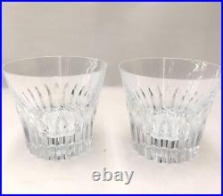 Baccarat Crysta Year Tumbler 2022 Crystal Rock Glass Set of 2 with Box pair