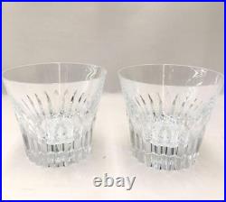 Baccarat Crysta Year Tumbler 2022 Crystal Rock Glass Set of 2 with Box pair