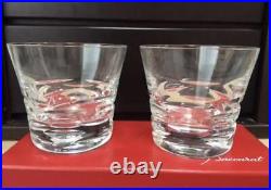 Baccarat Crystal 2012 Year Tumbler Crystal rock Pair Glass Set of 2