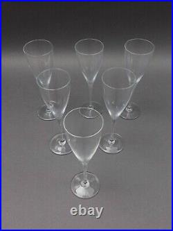 Baccarat Crystal France Dom Perignon 7 3/8 Port Wine Glasses Set Of 6