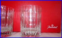 Baccarat Crystal France Harmonie Large Tumblers Set of 2 Cocktail Rocks Whiskey